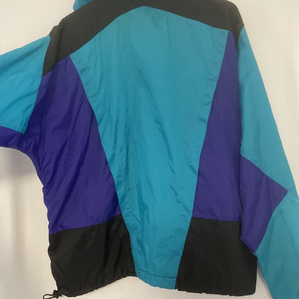 VINTAGE 1980'S NIKE COLOR BLOCK HOODED WINDBREAKER JACKET MEN'S SIZE XL - Picture 8 of 14